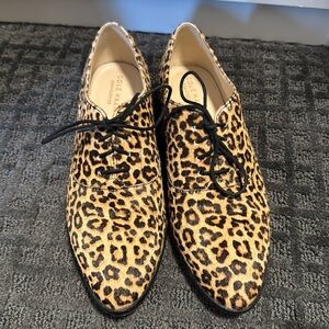 Calf hair loafers